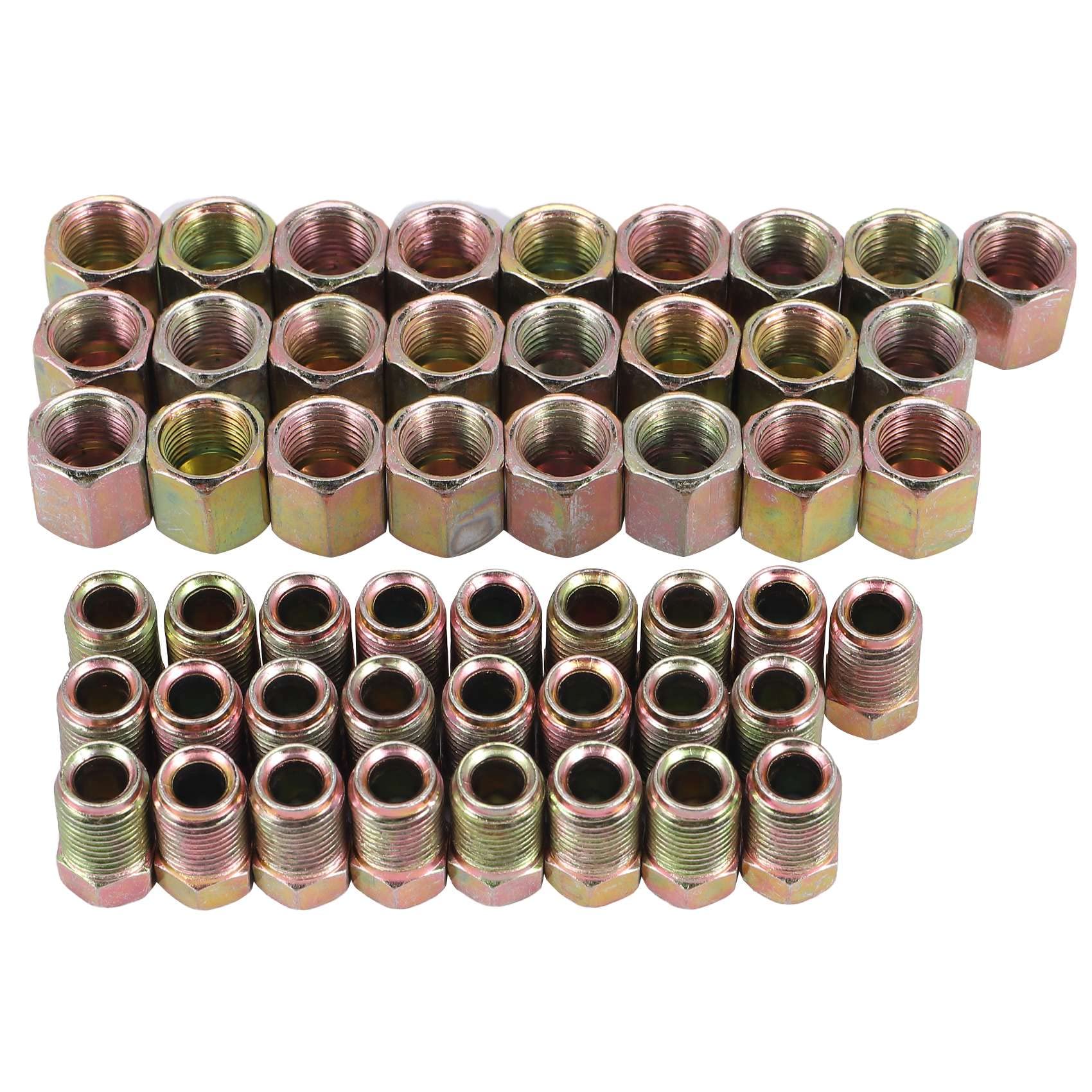 Niejgay 50 StüCk Stecker/Buchse End Union Bremse Leitung Schrauben Muttern M10 X 1Mm 3/16 AD Kupfer Bremse Rohre Line Fittings Metrisch Niejgay 50 StüCk Stecker/Buchse End Union Bremse Leitung Schrauben Muttern M10 X 1Mm 3/16 AD Kupfer Bremse Rohre Line Fittings Metrisch von Niejgay