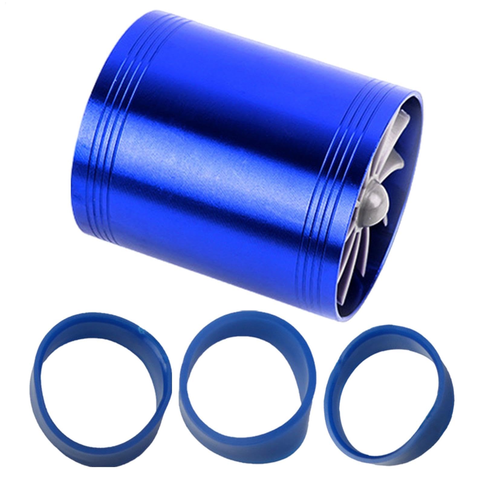 Niesel Auto-Lufteinlass-Turbolader | Turbo-Teile Ansaugluft-Turbo-Ladegerät – Aluminium-Doppelventilator-Motor-Turbolader, energiesparender Automobil-Ersatz für Auto Niesel Auto-Lufteinlass-Turbolader | Turbo-Teile Ansaugluft-Turbo-Ladegerät – Aluminium-Doppelventilator-Motor-Turbolader, energiesparender Automobil-Ersatz für Auto von Niesel