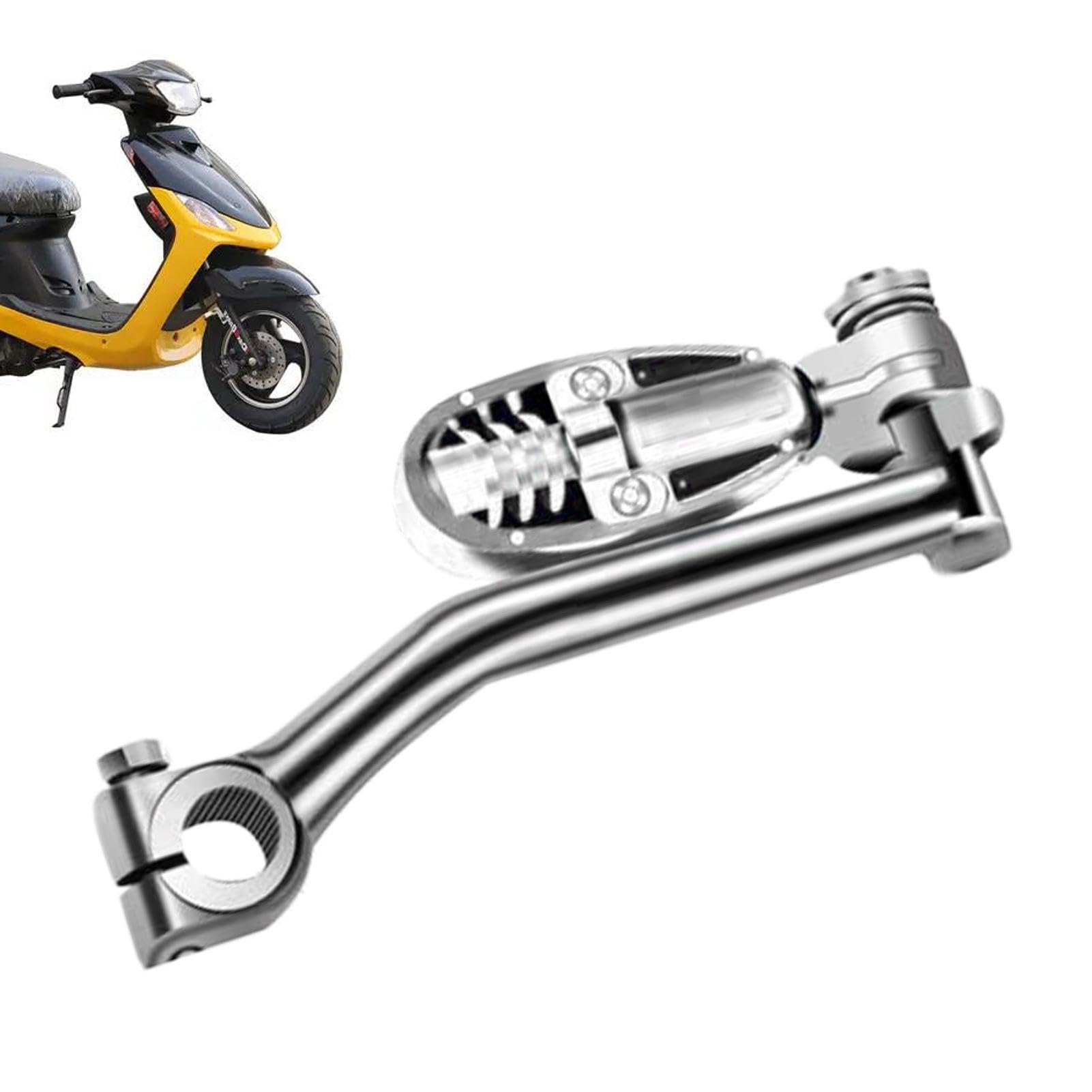 Niesel Kick-Starthebel, Motorrad-Fußstarthebel – Metall-Motorrad-Kick-Starthebel, Zubehör, einfach zu installieren, für 12 mm Befestigungslöcher Niesel Kick-Starthebel, Motorrad-Fußstarthebel – Metall-Motorrad-Kick-Starthebel, Zubehör, einfach zu installieren, für 12 mm Befestigungslöcher von Niesel