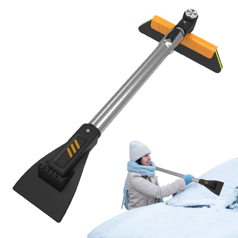 Schneebürste und Eiskratzer für Windschutzscheibe, ausziehbarer Eiskratzer und Schneebürste, Kratz- und Schneeentfernungswerkzeug, verstellbare Ebenen, Winterschneeräumungswerkzeuge von Niesel