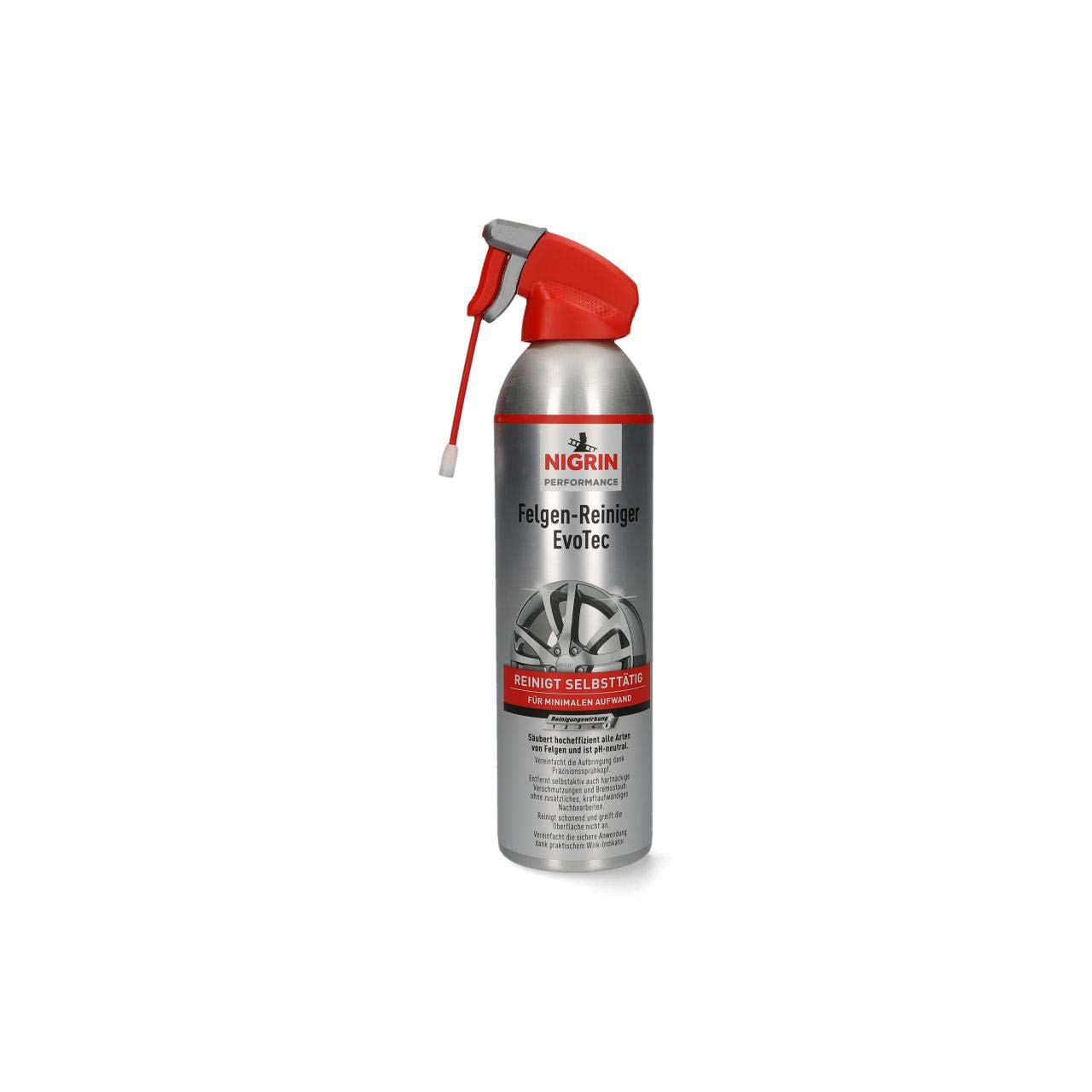 NIGRIN EvoTec Felgenreiniger, 500 ml, selbstaktiver Reiniger für alle Felgen, säurefrei, mit Wirk-Indikator NIGRIN EvoTec Felgenreiniger, 500 ml, selbstaktiver Reiniger für alle Felgen, säurefrei, mit Wirk-Indikator von NIGRIN