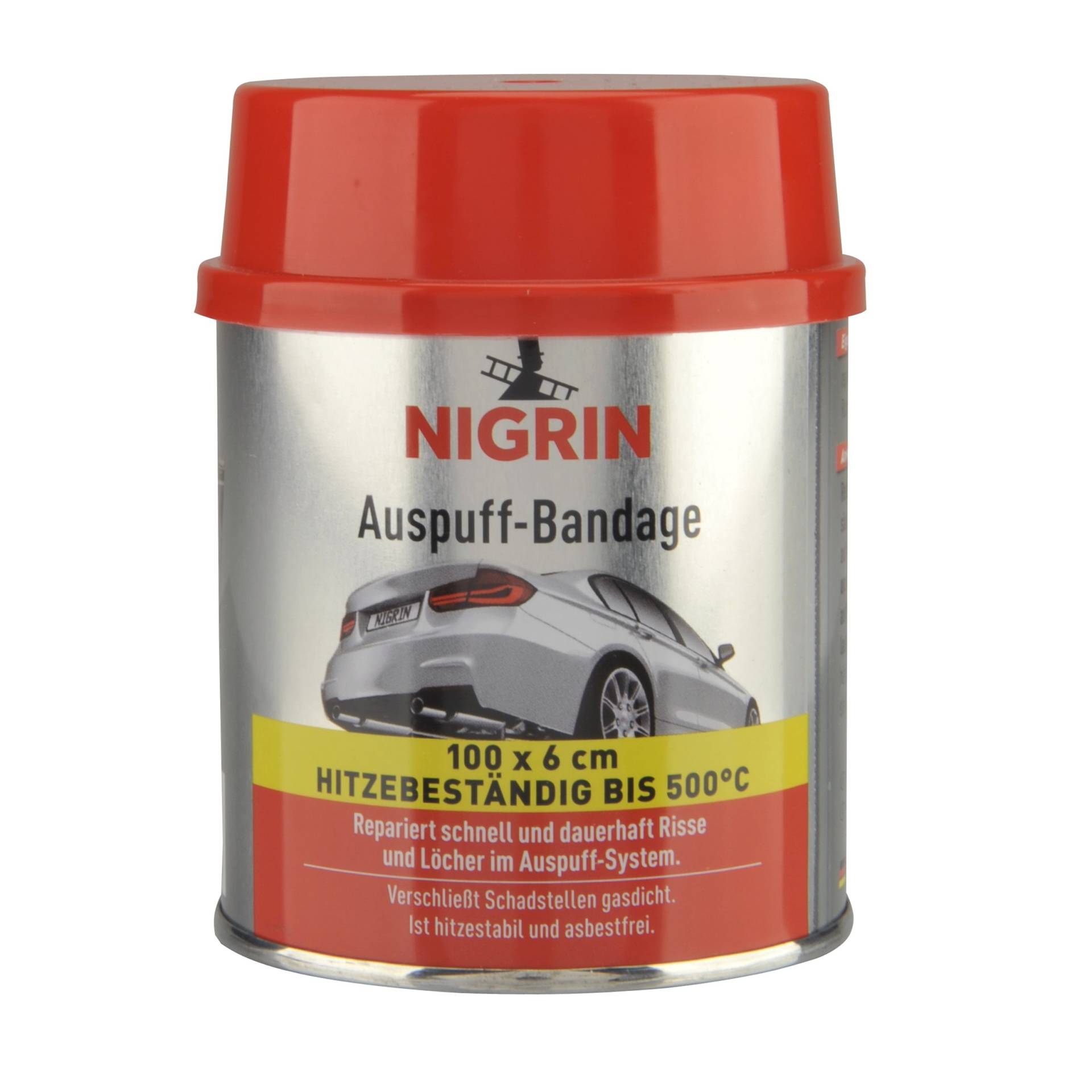 NIGRIN Auspuff-Bandage 100 cm, asbestfrei, repariert schnell und dauerhaft Risse und Löcher, 200 g NIGRIN Auspuff-Bandage 100 cm, asbestfrei, repariert schnell und dauerhaft Risse und Löcher, 200 g von NIGRIN