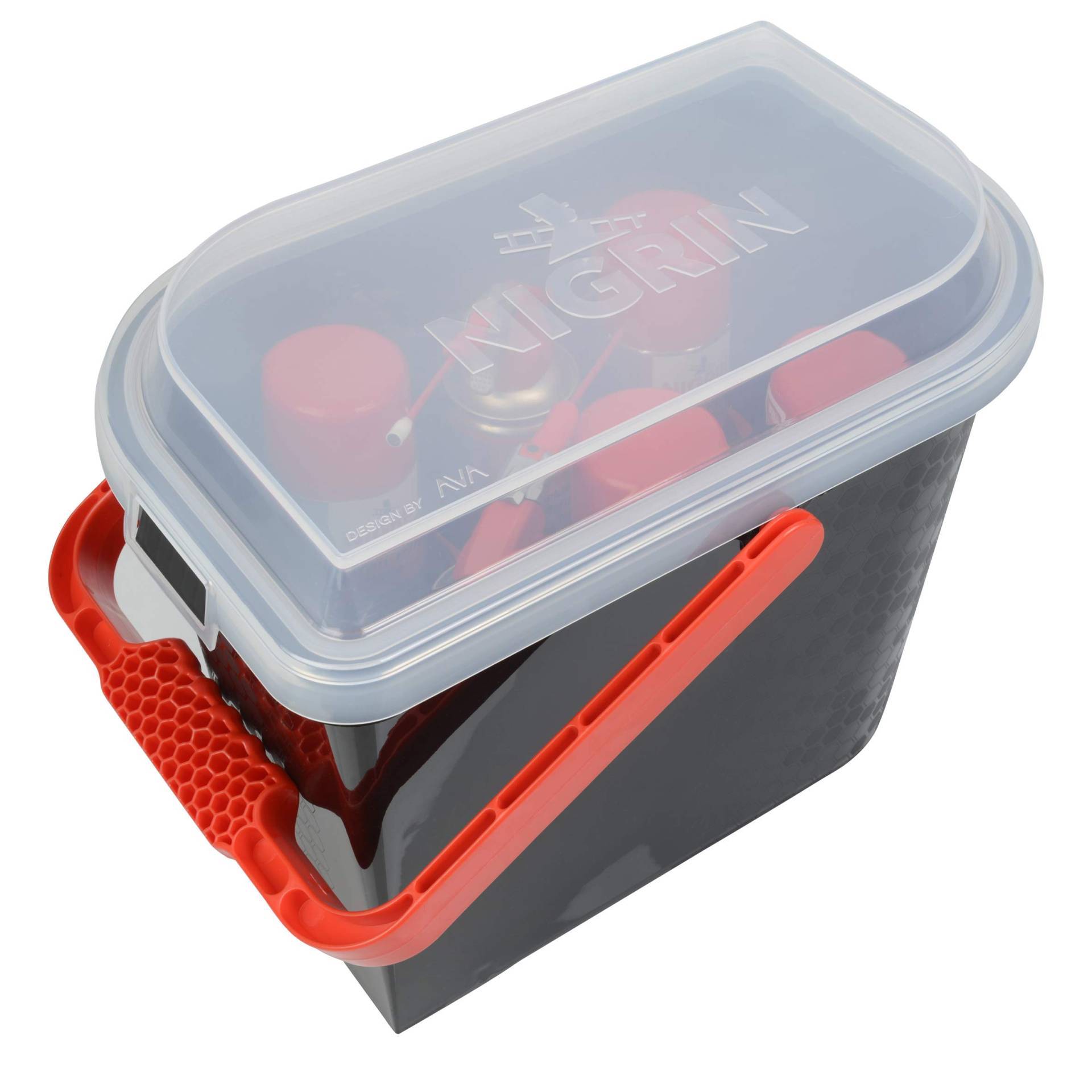 NIGRIN Performance Wasch-Eimer mit Deckel, Putzeimer mit Schmutzauffanggitter, Wascheimer Auto, 16 Liter, schwarz NIGRIN Performance Wasch-Eimer mit Deckel, Putzeimer mit Schmutzauffanggitter, Wascheimer Auto, 16 Liter, schwarz von NIGRIN