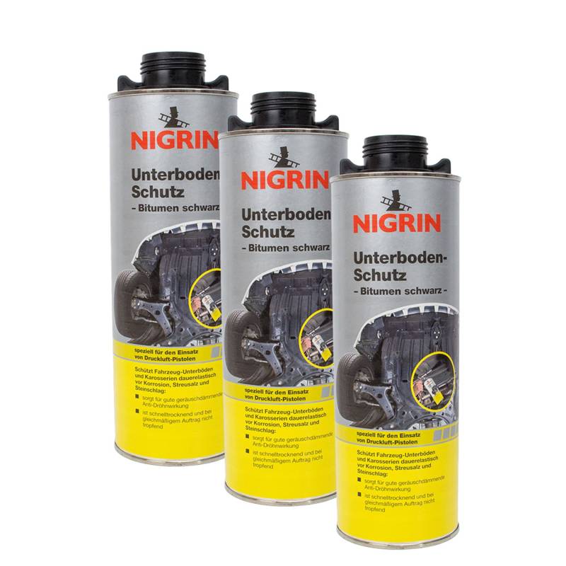 NIGRIN 3X 74035 Unterbodenschutz 1 Liter von NIGRIN