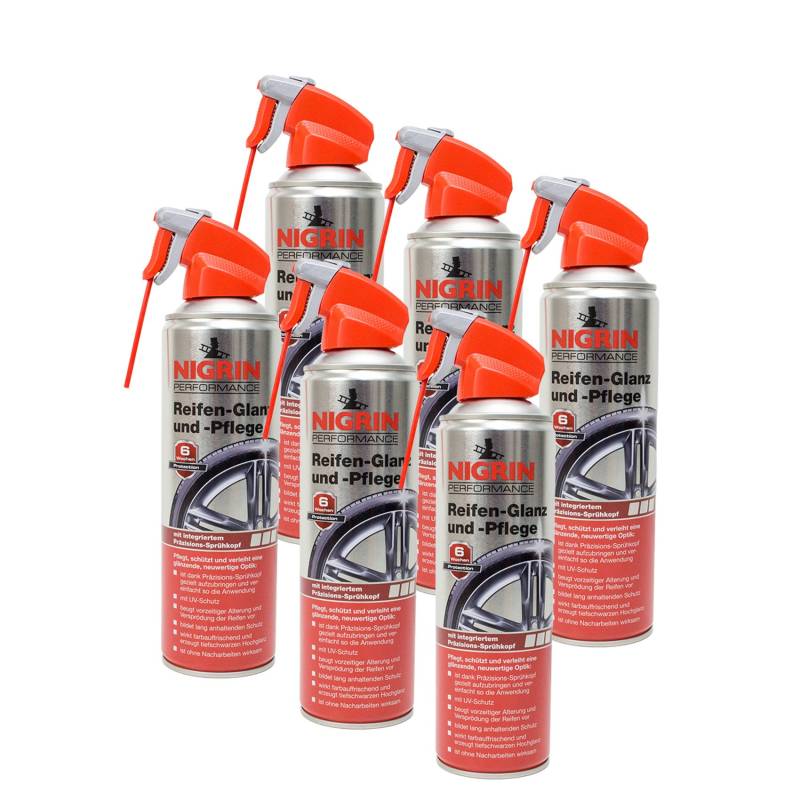 NIGRIN 6X 73896 Performance Reifen-Glanz und -Pflege 500 ml von NIGRIN