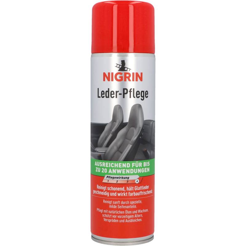NIGRIN Leder- Pflege, enthält natürliche Öle, reinigt sanft und schonend, farbauffrischend, 400 ml von NIGRIN