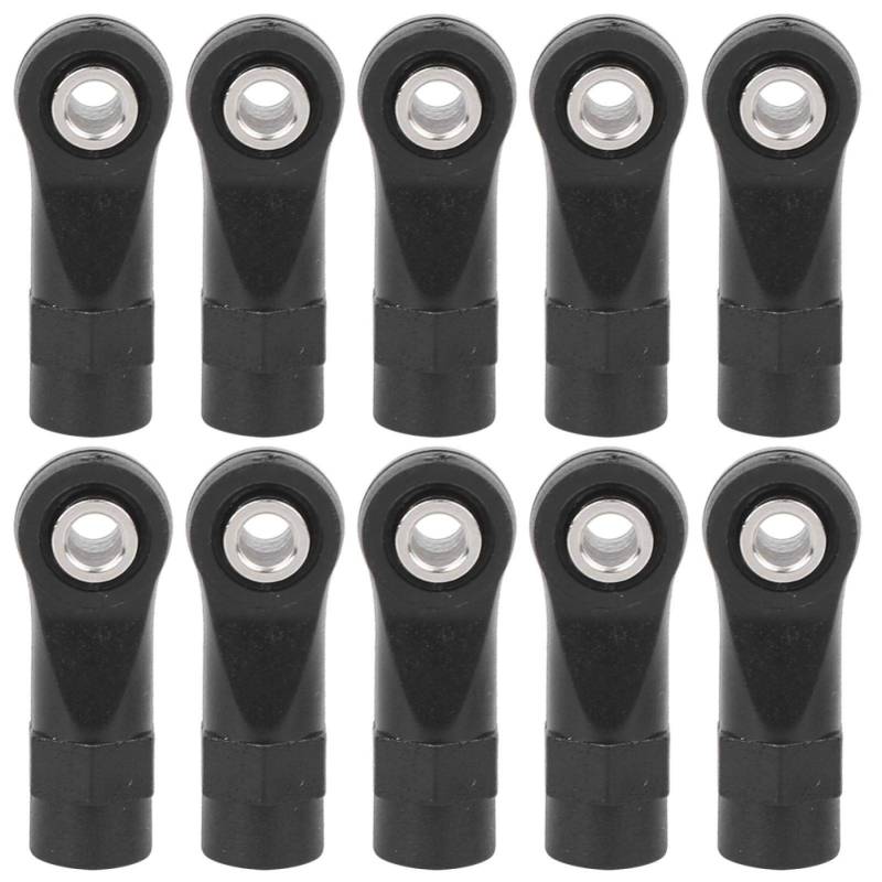 Niiyen 10pcs RC Linkage Rod End, Aluminium Rod Ends Set, Rod Ends Joint Linkage, M4 -Spurstangenköpfe Breite Kugeln Gelenkkopf Set passend für Traxxas TRX-4 1/10 RC Car von Niiyen