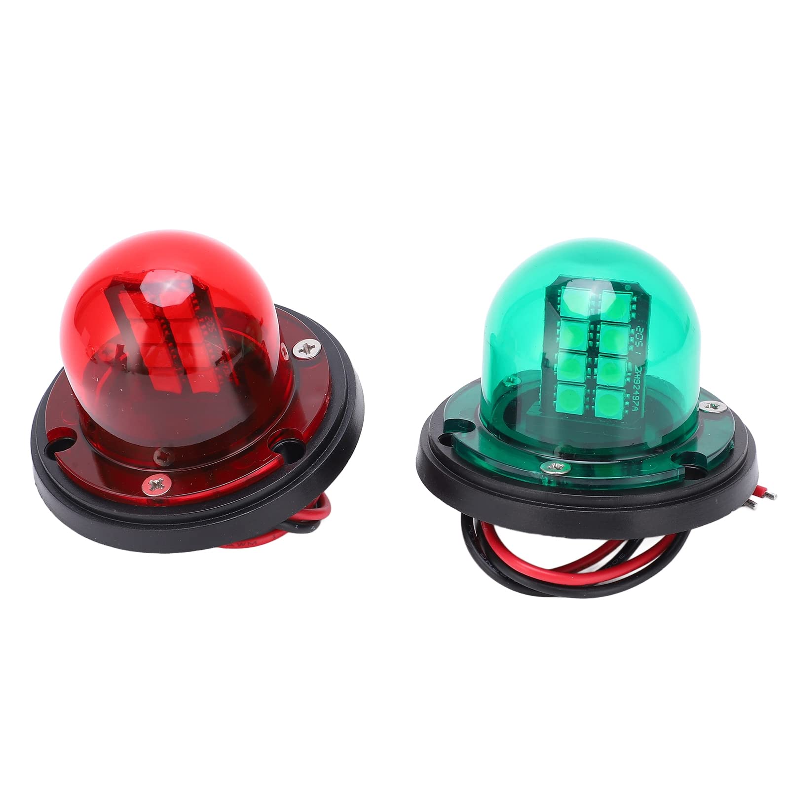 Niiyen 1 Paar LED-Navigationslichter Für Boote, Rot Und Grün, Marineboot, Yachtlicht, LED-Set, Bugnavigationslampen-Zubehör Für Boote, 12 V, 24 V von Niiyen