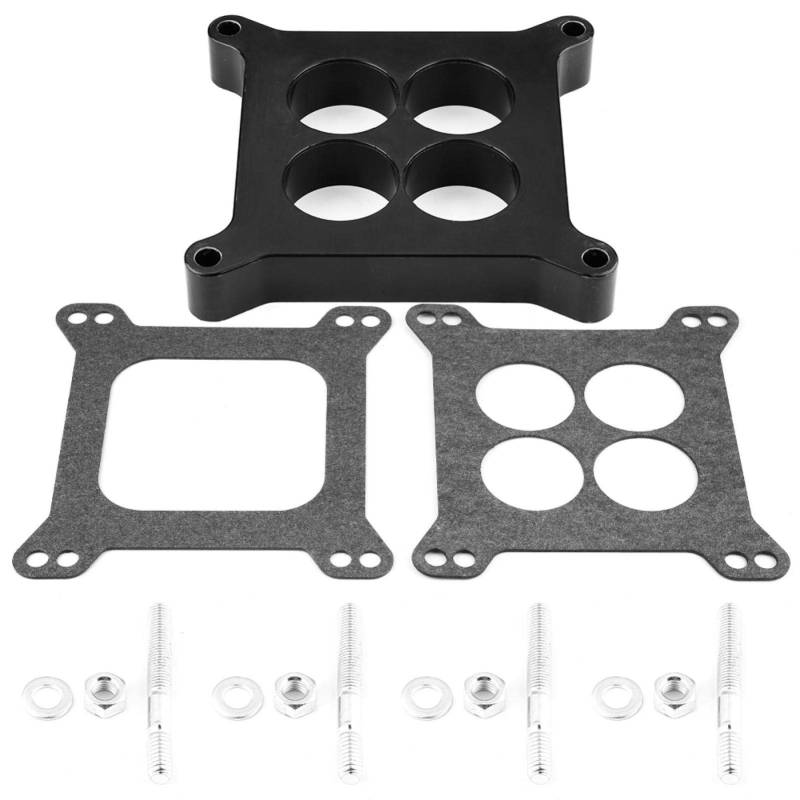 Vergaserdichtung, Vergaserpad, 1" Ported Phenolic Vergaser Spacer 4bbl SBC BBC BB Passend für Holley SB Chevy Ford, Passend für alle Vierkantvergaser von Niiyen