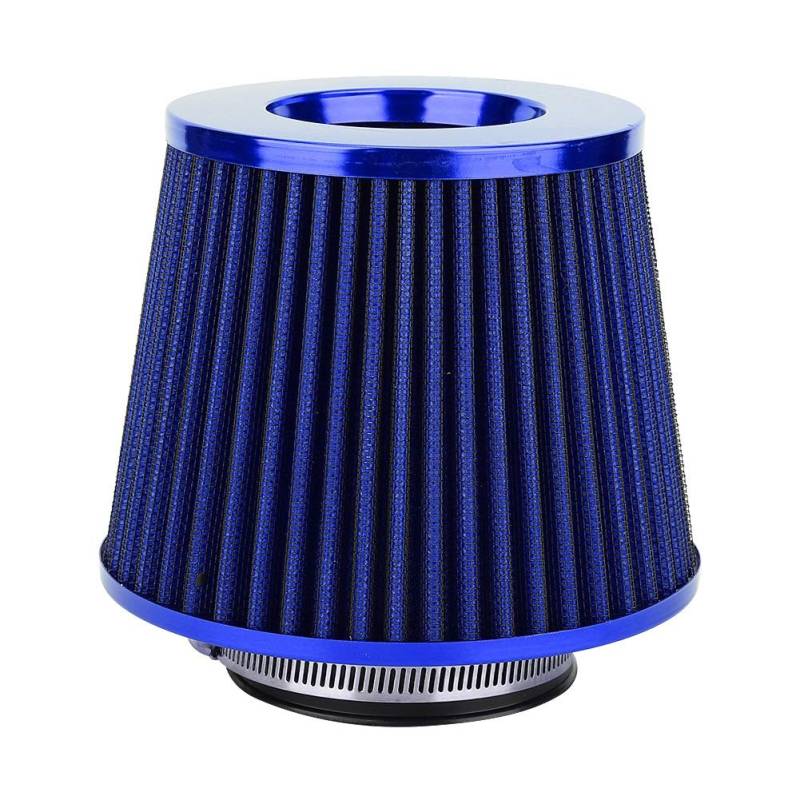 Nikou Auto Luftfilterreiniger - luftfilter universal Hon-Eycomb-Struktur 63 mm Pilzkopf mit mehreren Durchmessern Hoher Durchfluss Niedriger Widerstand (Blau) von Nikou