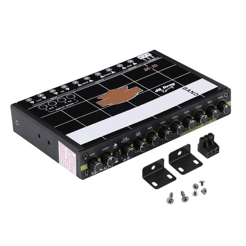 Grafik-Equalizer-Car-Audio-modifizierter Grafik-Equalizer EQ 7s Car-Audio-Stereo-Tuner mit 3,5-mm-AUX-Eingang und Knopf von Nikou