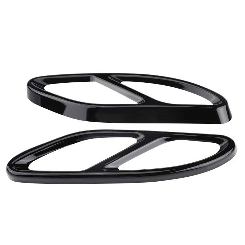 Delstahl Schalldämpfer Auspuffblende - 1 Paar Auspuffrohr Hals Tail Abdeckung Trim Schwarz für GLC C E-Klasse C207 Coupe 14-17 (Farbe : Black) von Nikou