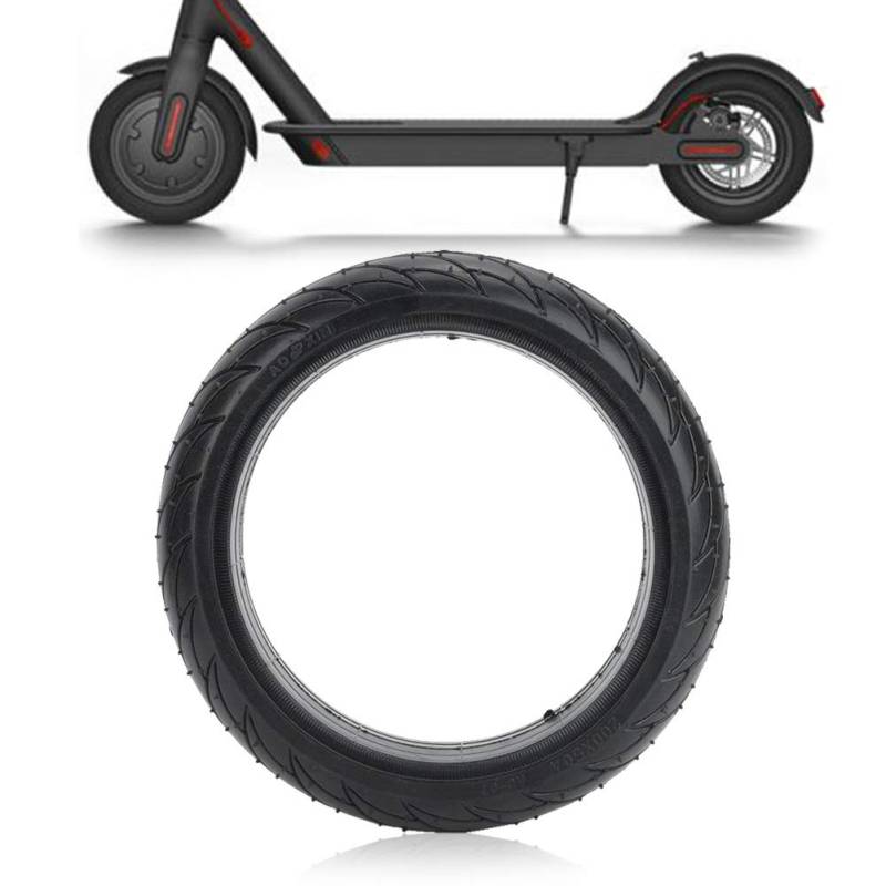 Nikou Vollgummireifen, Vorne/Hinten Vollreifen Rad Ersatz Elektroroller Reifen Gummireifen Radabdeckung Ersatzreifen für Xiao-mi Nine-bot ES2 Elektro Scooter von Nikou