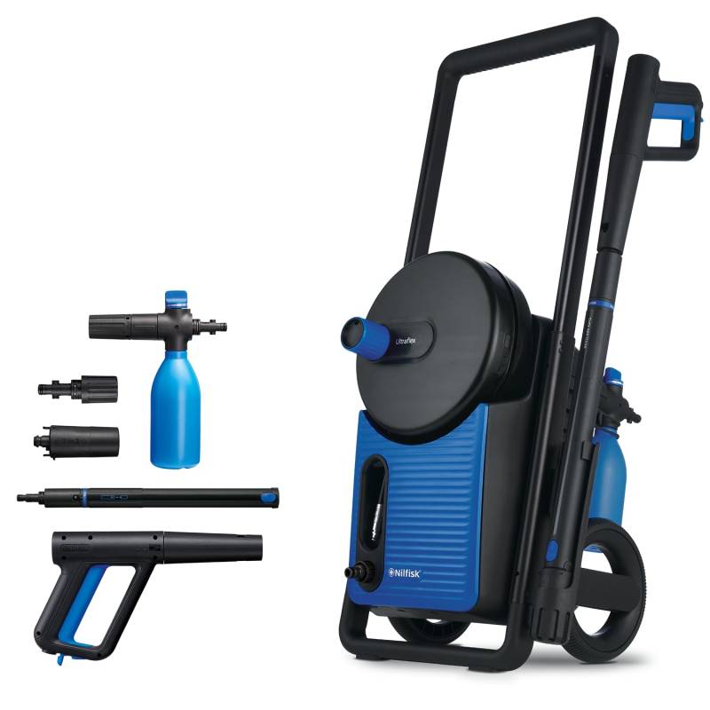 Nilfisk Excellent 160 Bar Hochdruckreiniger - Leistungsstarker Druckreiniger für Außenbereiche und Autos (2300 W), Blau von NILFW
