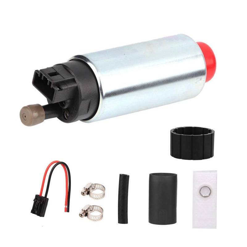Nimoa Auto Kraftstoffpumpe Elektrisch, Benzinpumpe, Dieselpumpe Gas Kraftstoffpumpe Benzin Kraftstoffpumpe GSS340 GSS341 GSS342 GSS343 255 l/h Hochdruck PSI Einlass Rennkraftstoffpumpe von Nimoa