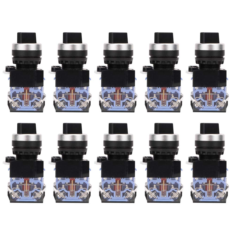 Drehschalter Beibehalten 10 Stück BEM38-11X/21 Schwarz 1 Öffnen 1 Schließen 2 Positionen Selbstsichernder Knopf 22 Mm Drehschalter Beibehalten 10 Stück BEM38-11X/21 Schwarz 1 Öffnen 1 Schließen 2 Positionen Selbstsichernder Knopf 22 Mm von Nimomo