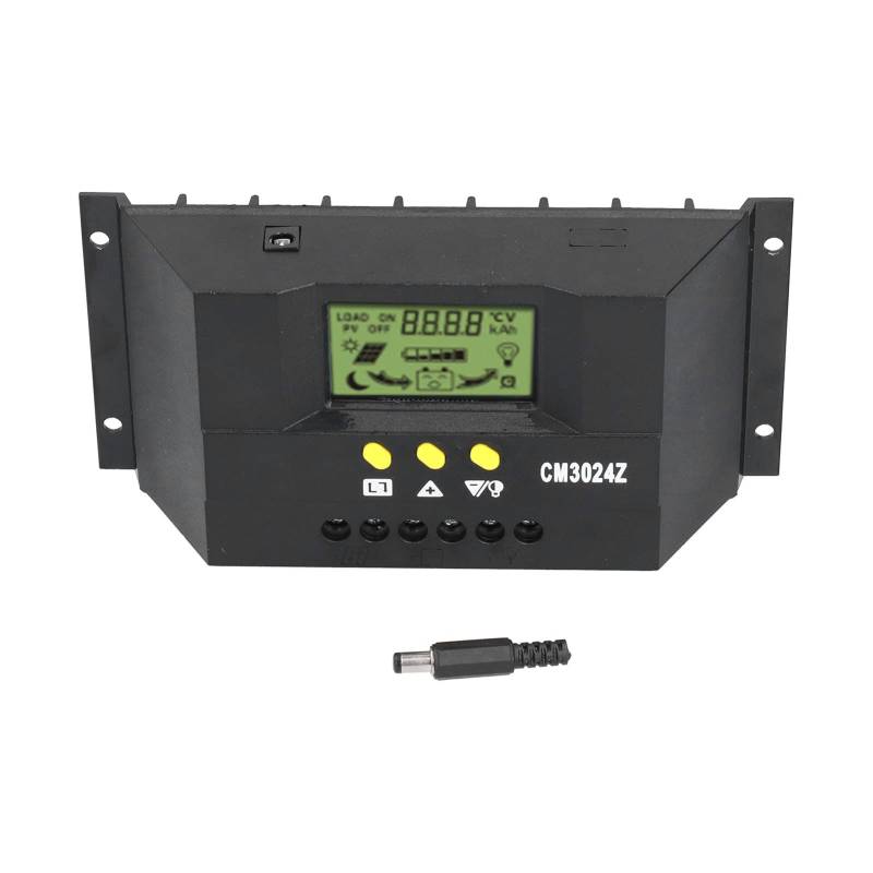 Nimomo Solar CM3024Z PWM Solarladeregler 12V 24V (30A) mit LCD Display und Intelligenter Steuerung von Nimomo