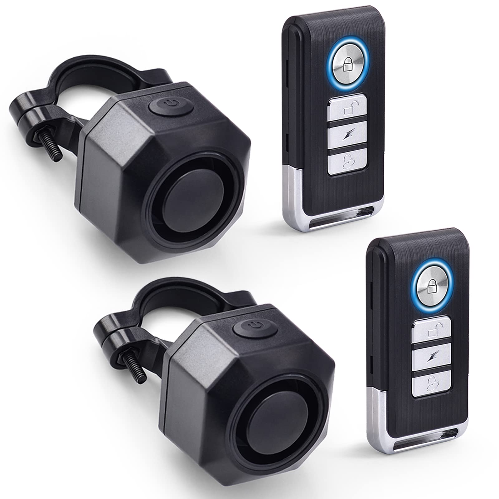 NineLeaf Anti-Diebstahl Fahrrad Alarm mit Halterung, USB C Wiederaufladbar 110dB Einbrecher Vibration Motorrad Alarm Sicherheitssystem Wasserdicht Fahrrad Mobilität Roller Alarm mit Fernbedienung 2PK NineLeaf Anti-Diebstahl Fahrrad Alarm mit Halterung, USB C Wiederaufladbar 110dB Einbrecher Vibration Motorrad Alarm Sicherheitssystem Wasserdicht Fahrrad Mobilität Roller Alarm mit Fernbedienung 2PK von NineLeaf