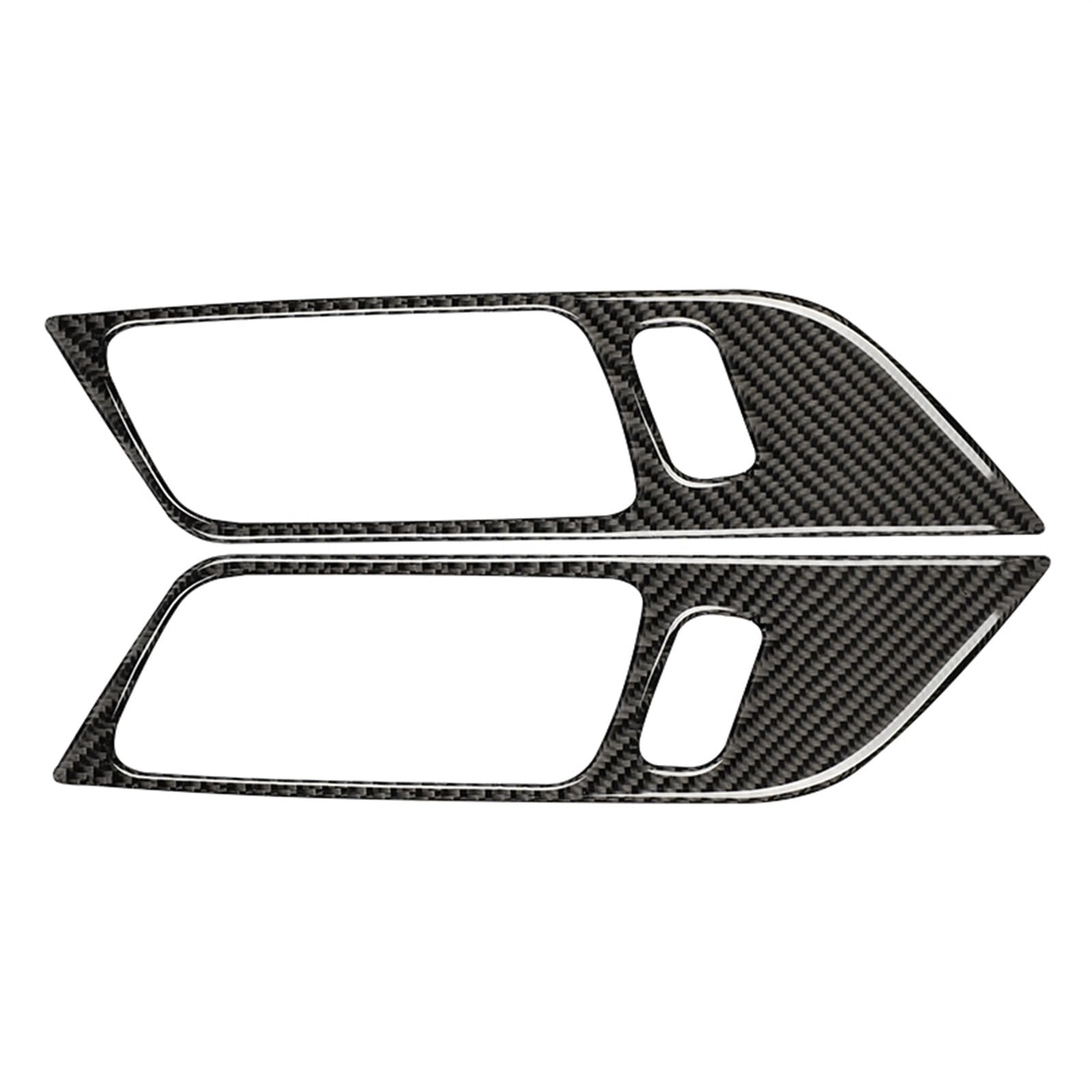 Auto Bedienfeld Rahmen Für Ford Für Mustang Für GT 2015-2020 Teile Carbon Faser Styling Innen Auto Türgriff Rahmen Dekoration Aufkleber Trim Abdeckung Auto Schalttafelverkleidung(Style B(Black)) von NingRuiBhd