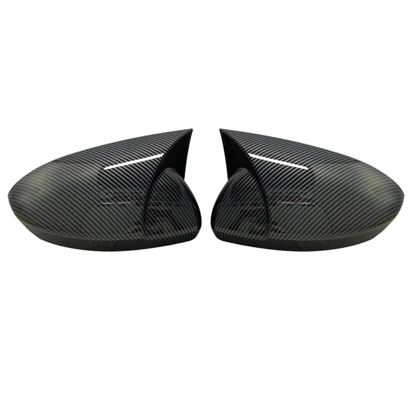 Auto Spiegelkappen Spiegelabdeckung Zubehör Bright Black Case CAR Shield Für Megane 4 2016 2017 2018 2019 2020 Rückspiegel Kappe(Carbon fiber pattern) von NingRuiBhd