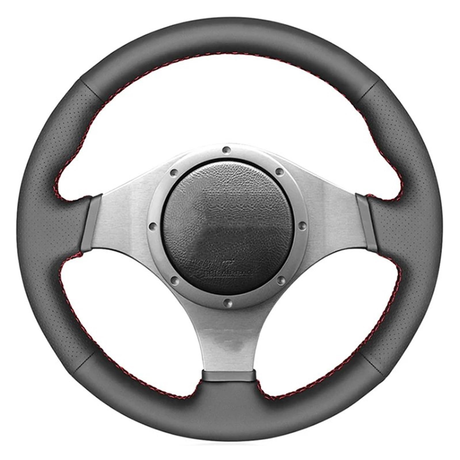 Lenkradabdeckung Lenkradhülle Für Lancer Für Evolution 8 VIII 2003 2004 2005 Für Lancer Für Evolution 9 IX 2005 2006 2007 Leder Hand Nähen Auto Lenkrad Abdeckung(Red) von NingRuiBhd