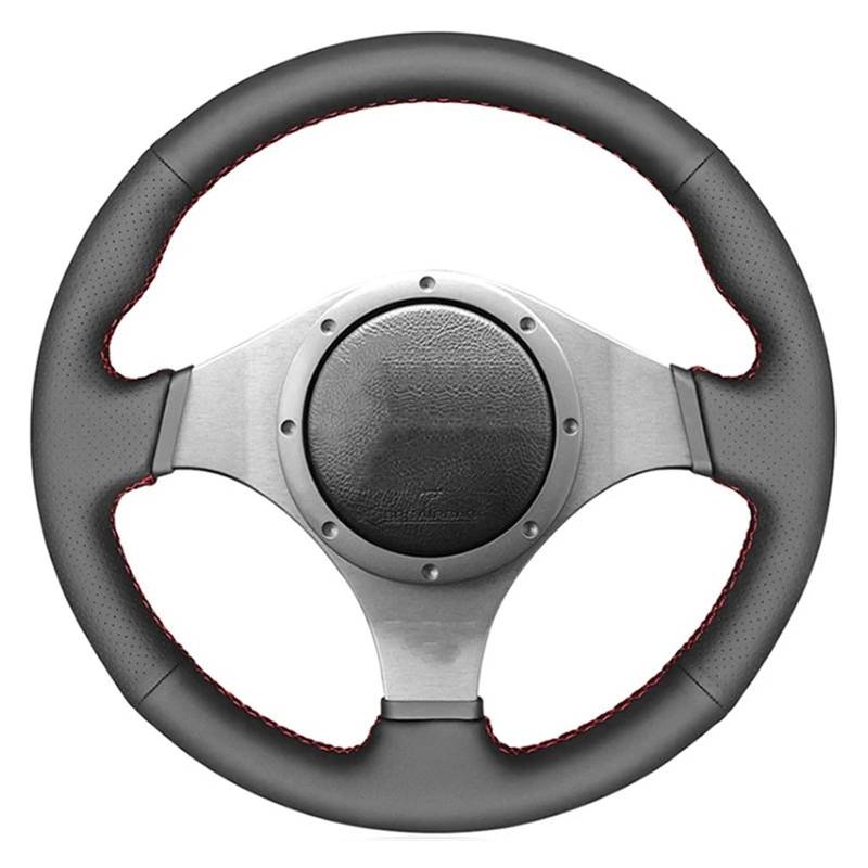 Lenkradabdeckung Lenkradhülle Für Lancer Für Evolution 8 VIII 2003 2004 2005 Für Lancer Für Evolution 9 IX 2005 2006 2007 Leder Hand Nähen Auto Lenkrad Abdeckung(Red) von NingRuiBhd