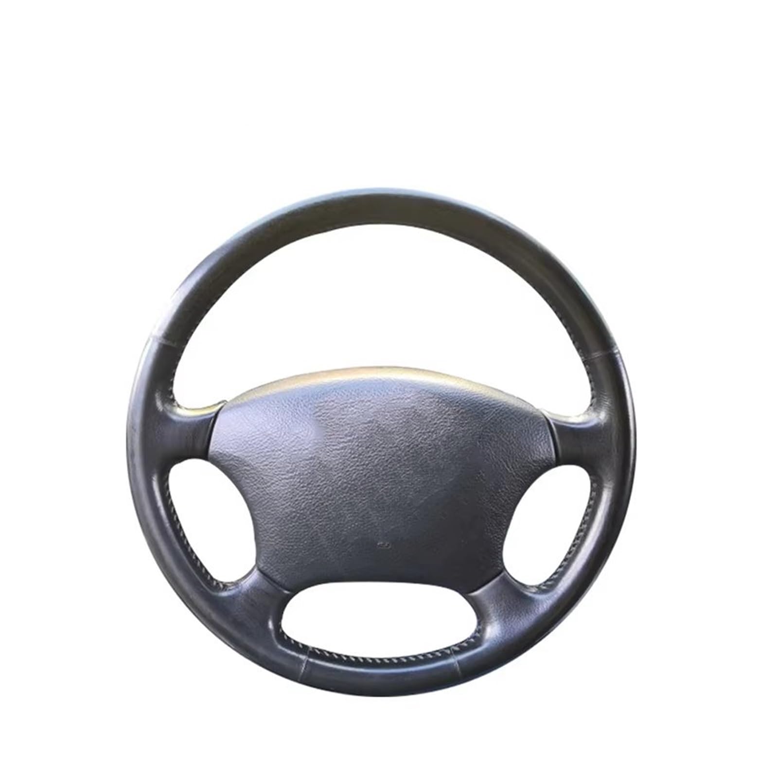 Lenkradabdeckung Lenkradhülle Für Toyota Für Land Für Cruiser Für Prado 120 Hand Nähen Auto Lenkrad Abdeckung Leder(Yellow Thread) von NingRuiBhd