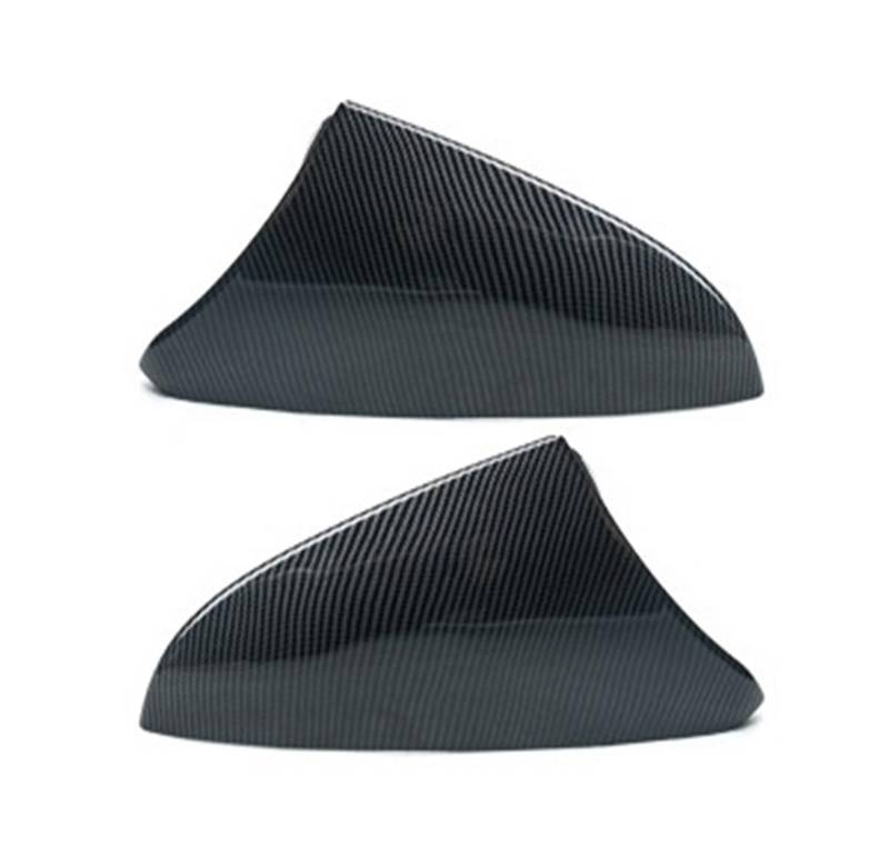 Türspiegelabdeckung Auto Rückspiegel Abdeckung Ox Horn Seite Rückspiegel Shell ABS Für Lexus Für ES 200 260 300H 2018 2019 2020 2021 2022 2023(CF Style Black) von NingRuiBhd