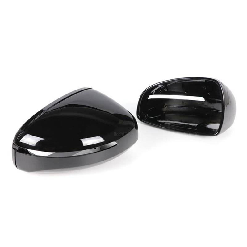 Türspiegelabdeckung Carbon Look Auto Außen Rückansicht Kappe Shell Fall Spiegel Abdeckung Für TT Für TTS Für TTRS Für MK2 Für R8 2007-2015(Glossy Black) von NingRuiBhd
