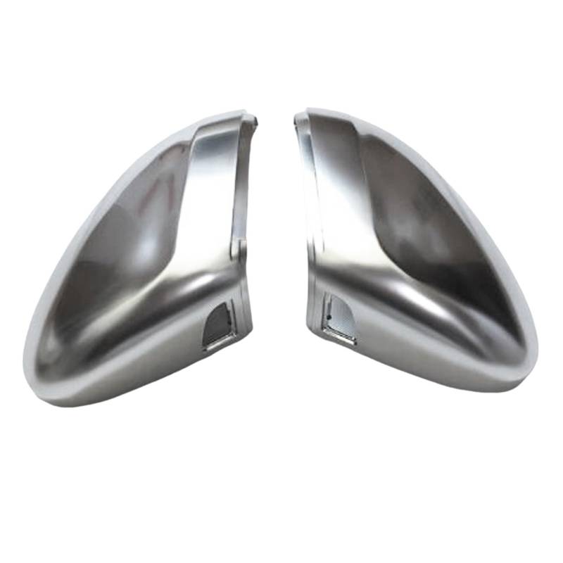 Türspiegelabdeckung Silber Matt Chrom Auto Teil Rückspiegel Abdeckung Shell Gehäuse Seite Flügel Spiegel Kappe Für VW Für Passat Für B8 Für CC Für Arteon(With Side Assist) von NingRuiBhd