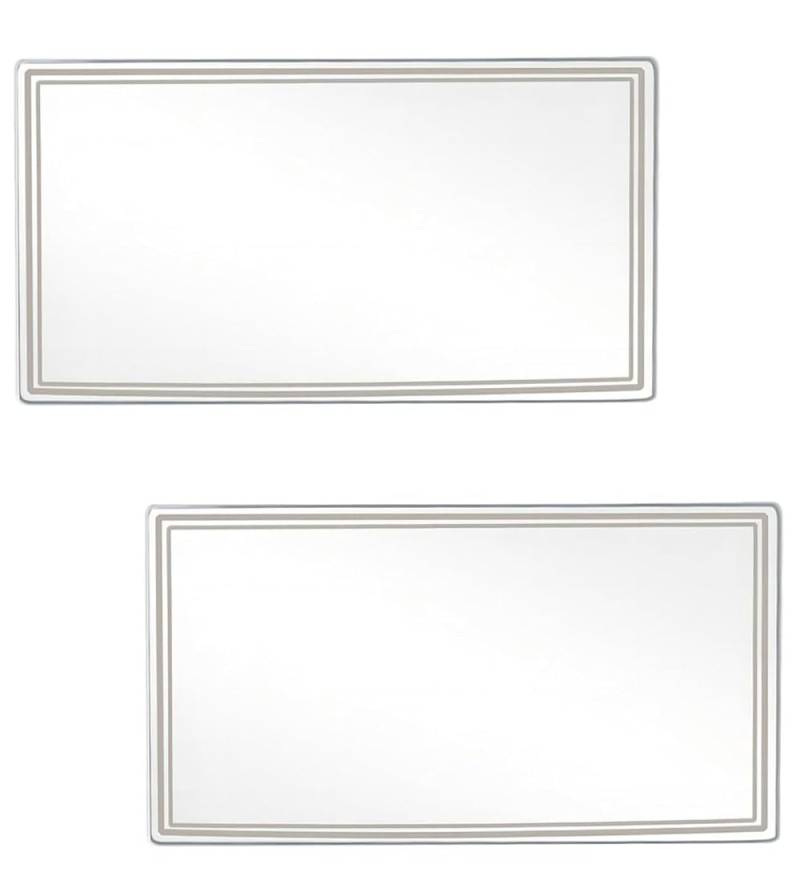 2pcs Auto Sonnenblende und Sitz zurück HD Make-up-Spiegel | selbstklebend Edelstahl tragbare Rückspiegel, Universal von Ningchuya