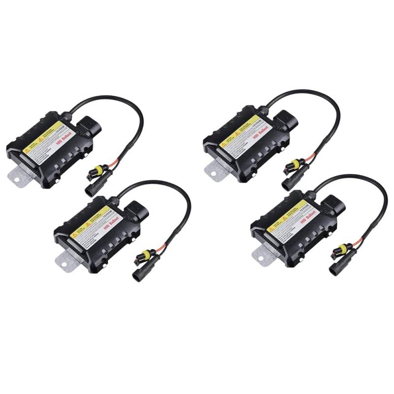 Niniang 4 x 55 W HID Bi Xenon Vorschaltgerät 12 V Digital Slim Vorschaltgerät Fast Bright Electronic Vorschaltgerät für H1 H3 H3C H4-1 H4-2 H7 von Niniang