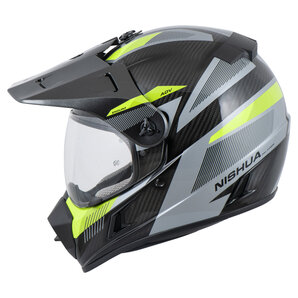 Enduro Carbon Evo Endurohelm Schwarz Neon Gelb Nishua von Nishua