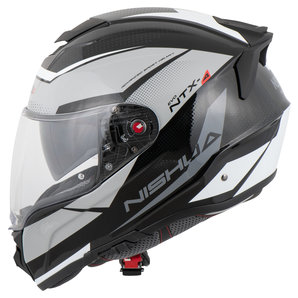 Nishua NTX-4 Evo Thunder Integralhelm Schwarz Grau Weiss von Nishua