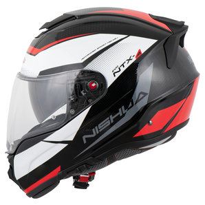 Nishua NTX-4 Evo Thunder Integralhelm Schwarz Weiss Rot von Nishua