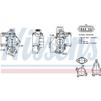 AGR Ventil NISSENS 98463 von Nissens