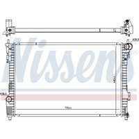 Kühler, Motorkühlung NISSENS 606536 von Nissens