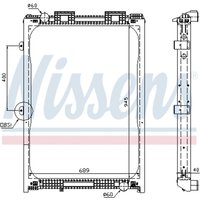 Kühler, Motorkühlung NISSENS 62870A von Nissens