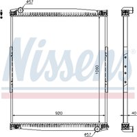 Kühler, Motorkühlung NISSENS 67258 von Nissens