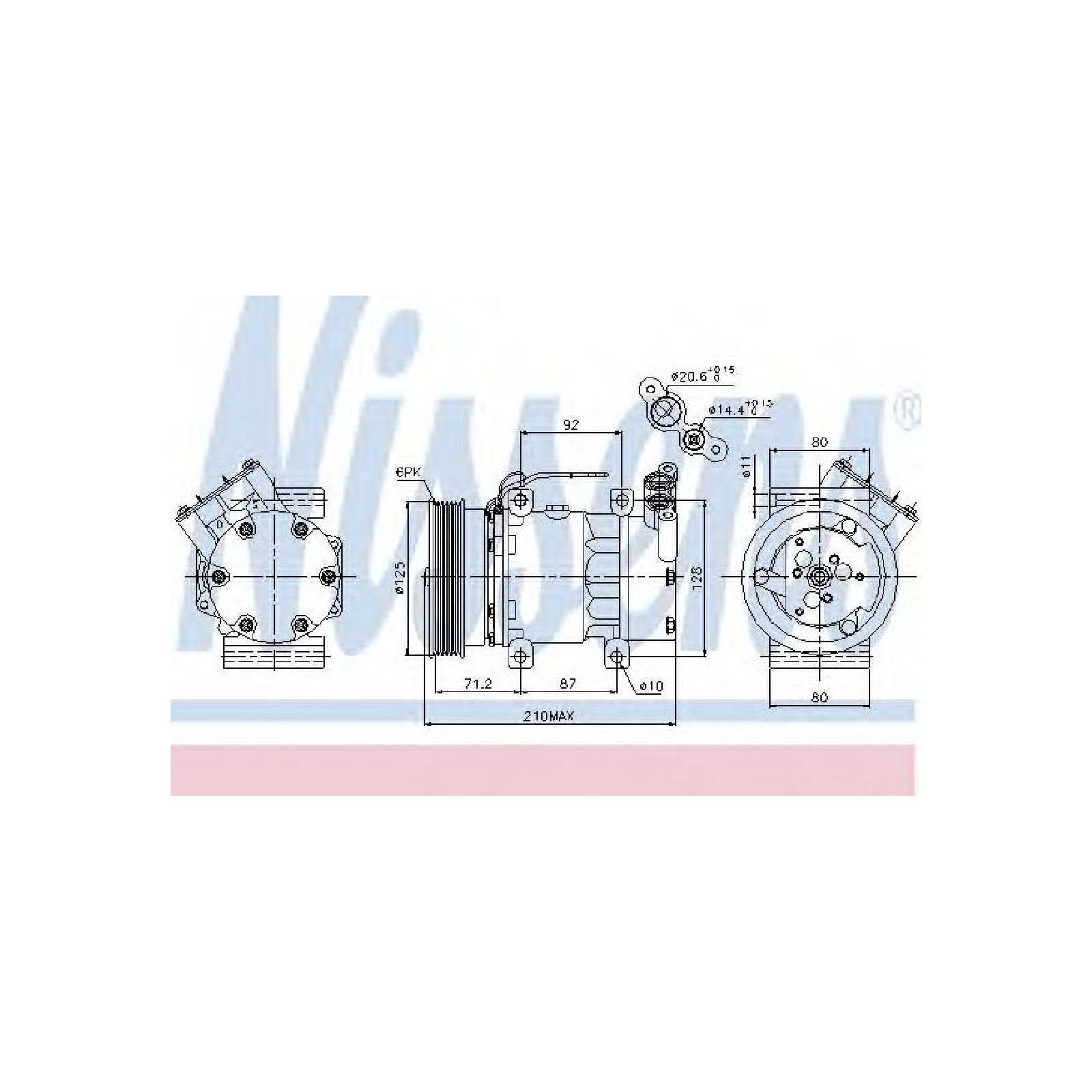 NISSENS 89064 Kompressor, Klimaanlage NISSENS 89064 Kompressor, Klimaanlage von Nissens
