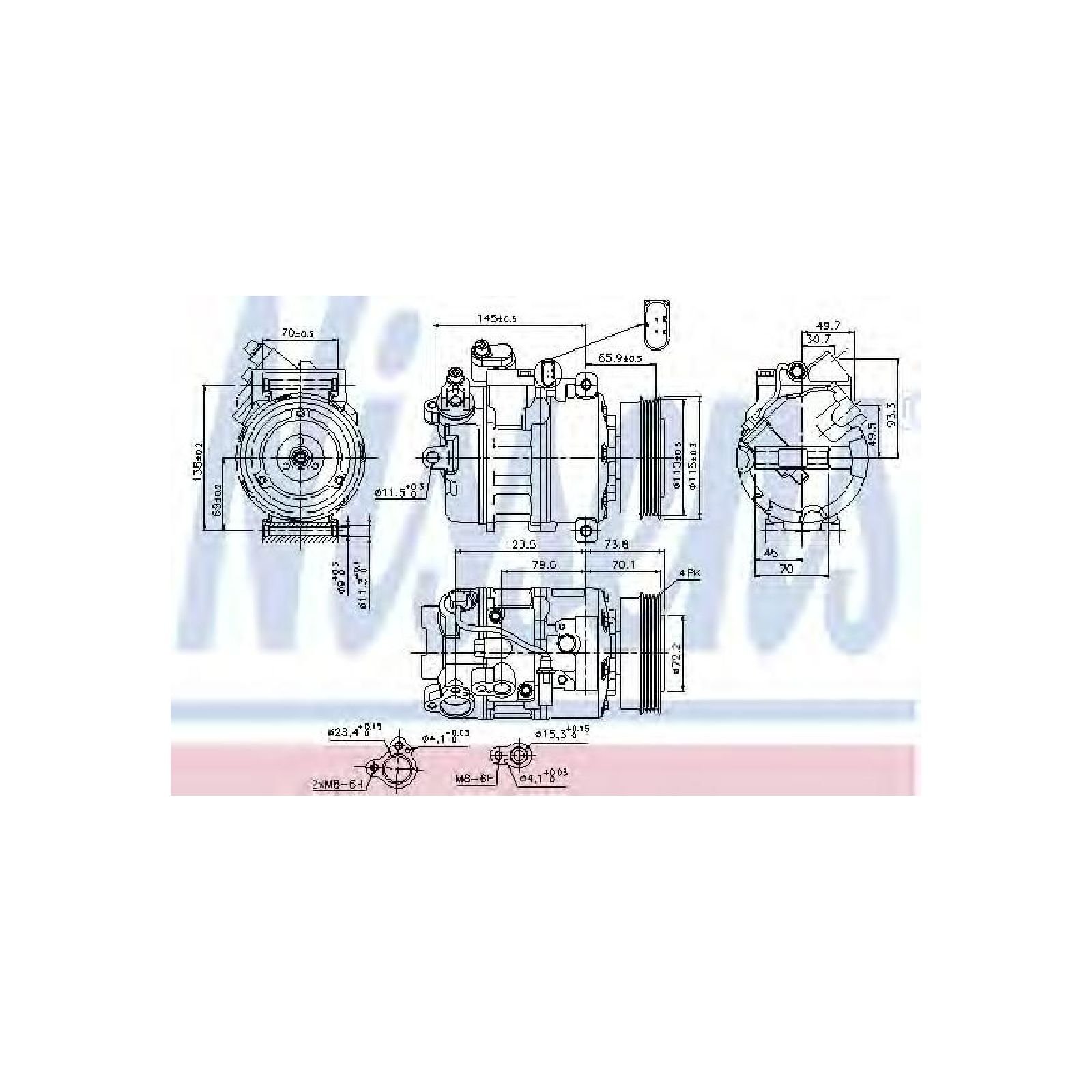 NISSENS 89073 Kompressor, Klimaanlage NISSENS 89073 Kompressor, Klimaanlage von Nissens
