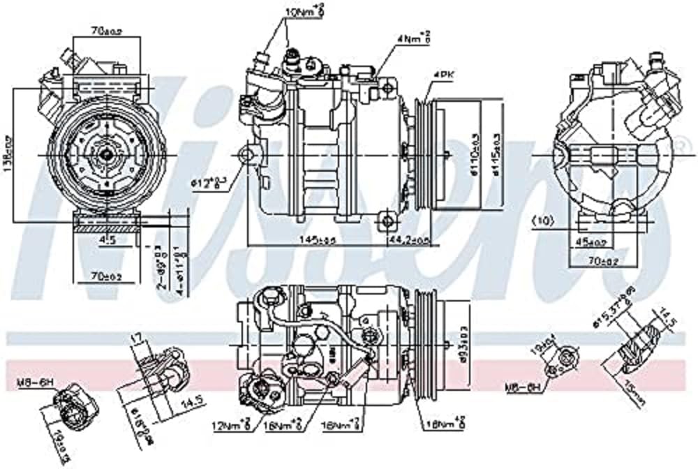 NISSENS 89417 Kompressor, Klimaanlage NISSENS 89417 Kompressor, Klimaanlage von Nissens