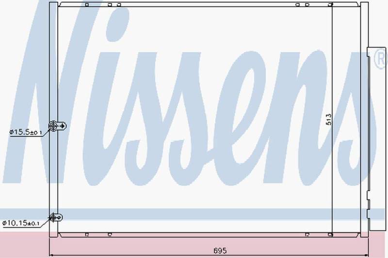 NISSENS 940297 Kondensator, Klimaanlage von Nissens