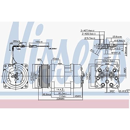 Nissens 899930 Kompressor für Klimaanlage von Nissens
