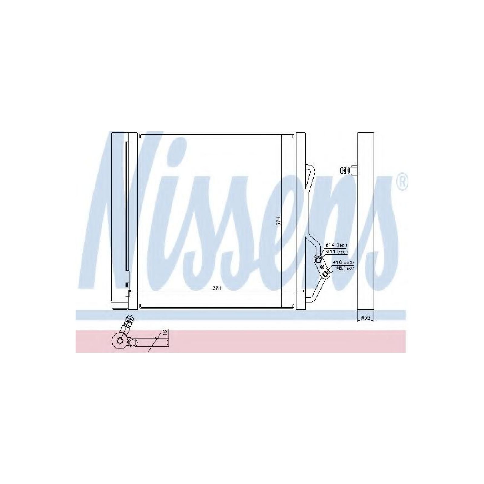 Nissens 940192 Kondensator, Klimaanlage Nissens 940192 Kondensator, Klimaanlage von Nissens