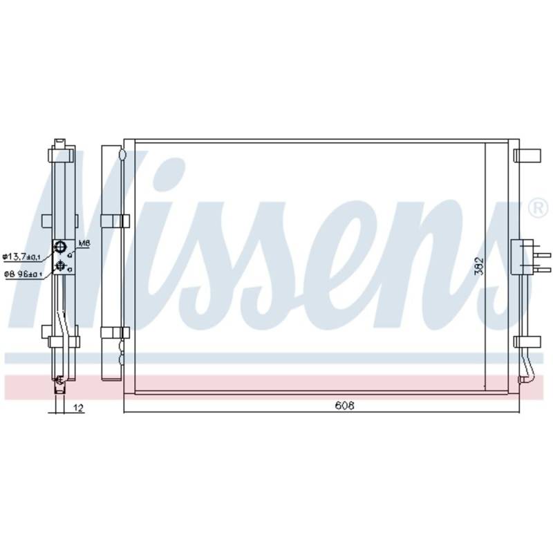 Nissens 940573 Kondensator für Klimaanlage von Nissens