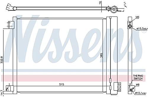 Nissens 940624 Kondensator für Klimaanlage von Nissens