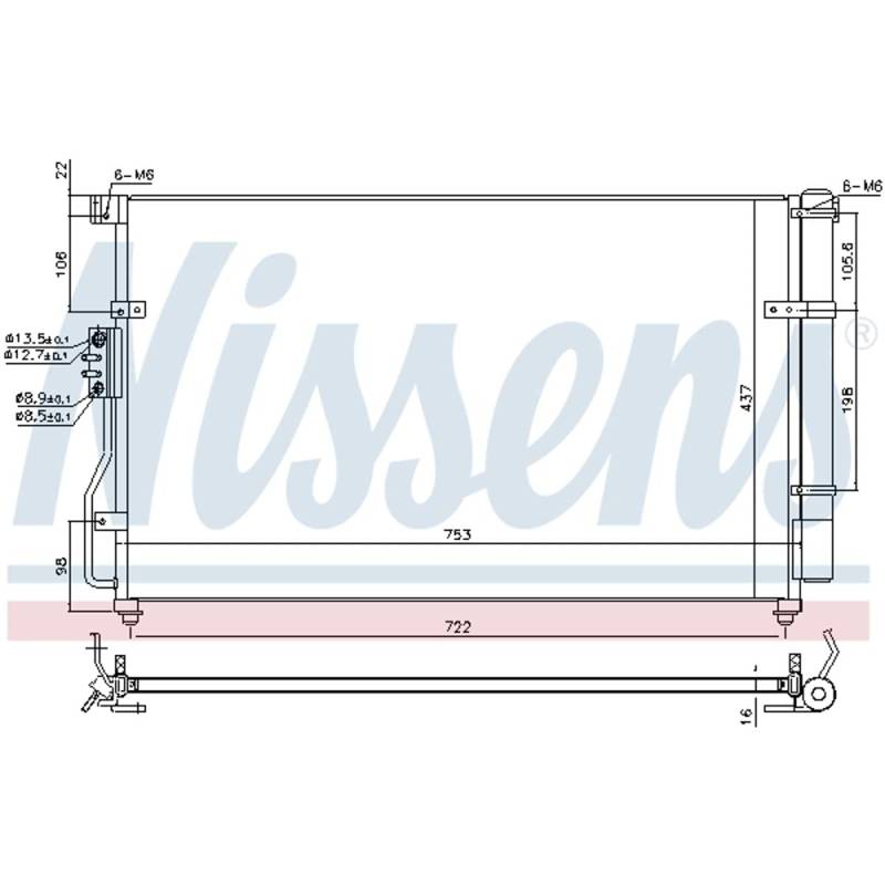 Nissens 940629 Kondensator für Klimaanlage von Nissens