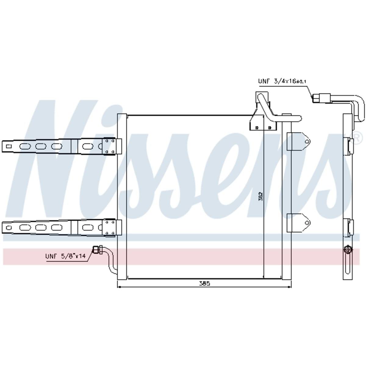 Nissens 94260 Kondensator, Klimaanlage von Nissens