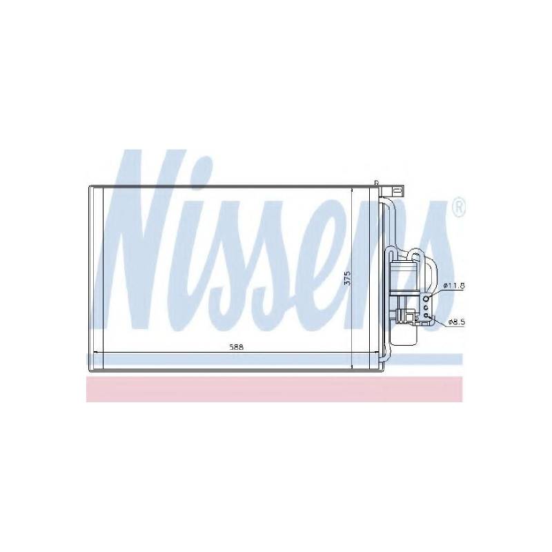 Nissens 94547 Kondensator, Klimaanlage von Nissens